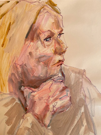 Portrait peint par Michel Titeux - Châtelet 16 avril 2021